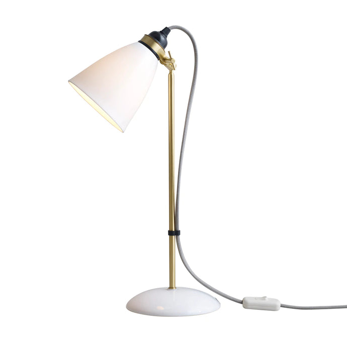 Hector 30 Table Light, Satin Brass TABLE & DESK LAMPS Ameico 