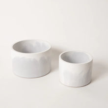 Load image into Gallery viewer, Vessels - Set of 2 Indoor Planters Pretti.Cool Grey &amp; White 
