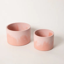 Load image into Gallery viewer, Vessels - Set of 2 Indoor Planters Pretti.Cool Pink &amp; Coral 
