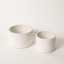 Load image into Gallery viewer, Vessels - Set of 2 Indoor Planters Pretti.Cool White Terrazzo 
