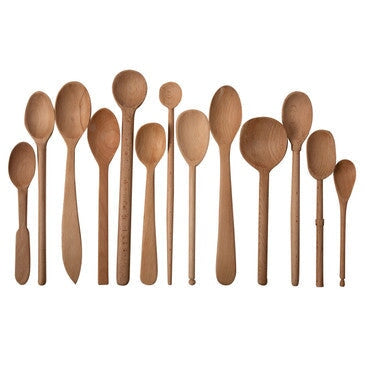 Baker's Dozen Wood Spoons, Large Sir|Madam 