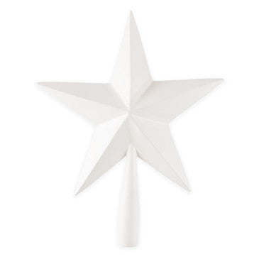 HAND-PAINTED TREE TOPPER, SOFT WHITE Sir|Madam 