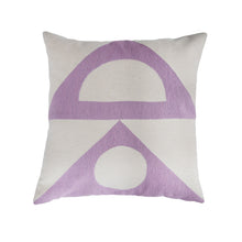 Load image into Gallery viewer, ZAZA SHAPES PILLOW - LILAC Pillow Leah Singh 
