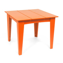 Load image into Gallery viewer, Alfresco Square Table - 36&quot; OUTDOOR FURNITURE Loll Sunset Orange Table Top with Umbrella Hole 
