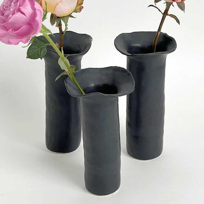 Tall Ruffle Column Vases vases Alice Cheng 