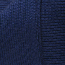 Load image into Gallery viewer, Cobalt Blue Ribbed Knit Cashmere Throw Hangai Mountain Textiles 
