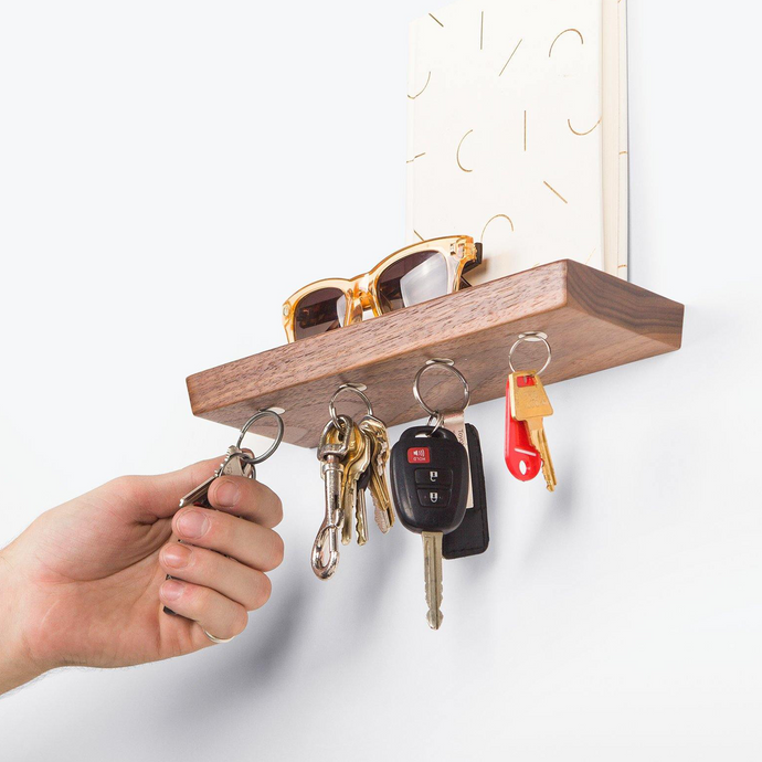 Rackless – Floating Magnetic Key Shelf Entryway Organizer Well Made 