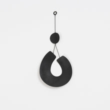 Load image into Gallery viewer, Bend Wall Hanging — Black Patina Wall Hanging Circle &amp; Line 
