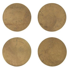 Load image into Gallery viewer, Brass Coasters, Set of 4 Sir|Madam 
