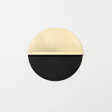 Load image into Gallery viewer, Brink Wall Hanging — Black Patina / Brass Circle &amp; Line 
