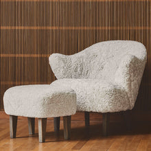Load image into Gallery viewer, Ingeborg Lounge Chair with Footstool, Sheepskin Arm Chairs, Recliners &amp; Sleeper Chairs Menu 
