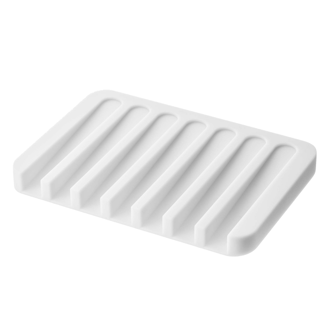 Self-Draining Soap Tray - Silicone BATH ACCESSORIES Yamazaki Home 