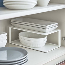 Load image into Gallery viewer, Two-Tier Cabinet Organizer - Steel Dish Organizer Yamazaki Home 
