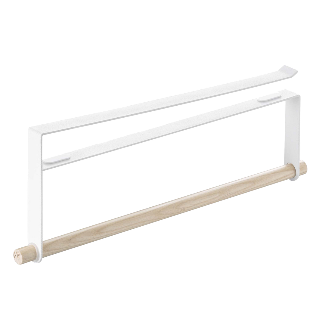 Undershelf Paper Towel Holder - Steel + Wood ORGANIZATION Yamazaki Home 