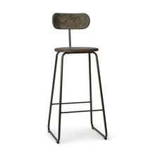 Load image into Gallery viewer, Earth Stool Backrest BAR &amp; COUNTER STOOLS Mater Bar Height Dark 
