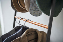 Load image into Gallery viewer, Coat Rack with Hat Storage (66&quot; H) - Steel + Wood Coat Rack Yamazaki Home 
