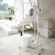 Load image into Gallery viewer, Rolling Cleaning Rack - Steel CLEANING &amp; LAUNDRY Yamazaki Home 
