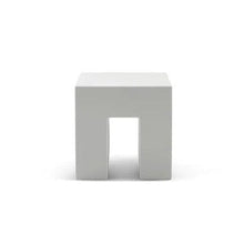 Load image into Gallery viewer, Vignelli Cube Outdoor Stools &amp; Benches Heller Light Grey 

