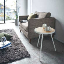 Load image into Gallery viewer, Side Table (20&quot; H) - Steel + Wood End + Side Tables Yamazaki Home 
