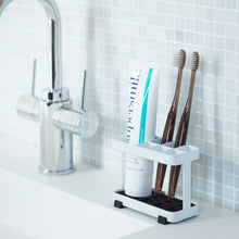 Load image into Gallery viewer, Toothbrush + Toiletries Stand - Steel BATH ACCESSORIES Yamazaki Home 
