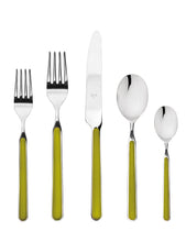Load image into Gallery viewer, Fantasia Cutlery - 5 Piece Set FLATWARE Mepra Olive-Green 
