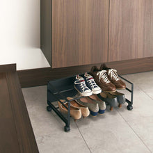Load image into Gallery viewer, Rolling Shoe Rack - Steel ENTRYWAY &amp; MUDROOM Yamazaki Home 
