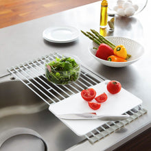 Load image into Gallery viewer, Over-the-Sink Dish Drainer - Steel - Large Drainer Tray Yamazaki Home 
