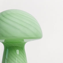 Load image into Gallery viewer, Glass Mushroom Table Lamp, Petite Close Top, Mint Green lighting Humber 
