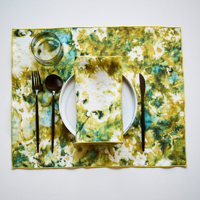 Green Marble Placemat Placemats Goldie Home 