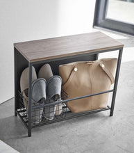 Load image into Gallery viewer, Entryway Storage Organizer (18&quot; H) - Steel + Wood End + Side Tables Yamazaki Home 
