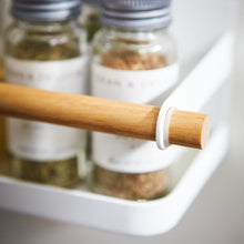 Load image into Gallery viewer, Magnetic Storage Caddy - Steel + Wood Spice Rack Yamazaki Home 
