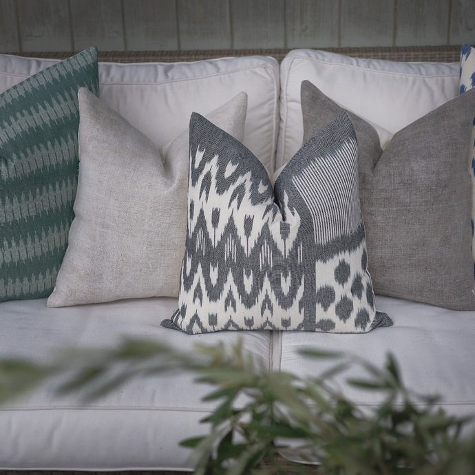 Ella - Handwoven Ikat Pillow Pillows Soil to Studio 
