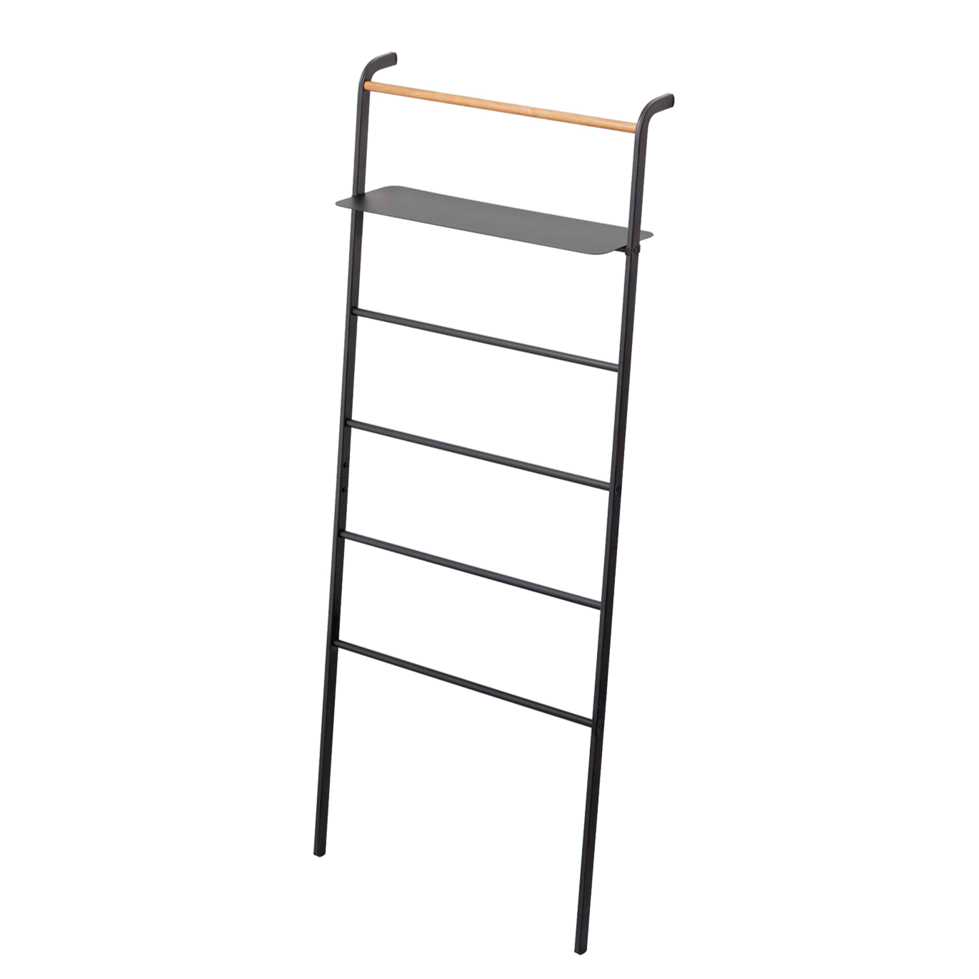 Tower Leaning Ladder Rack with Shelf Afternoon Light