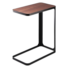 Load image into Gallery viewer, C Side Table, Wood Top SIDE TABLES Yamazaki Home Black/Walnut 
