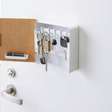 Load image into Gallery viewer, Magnetic Key Cabinet - Steel + Wood Key Storage Yamazaki Home 
