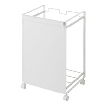 Load image into Gallery viewer, Rolling Trash Sorter - Steel Trash Can - Kitchen Yamazaki Home White 
