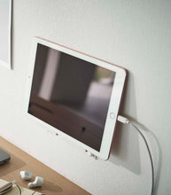 Load image into Gallery viewer, Wall-Mounted Phone Holder - Steel Remote Control &amp; Tablet Organizer Yamazaki Home 
