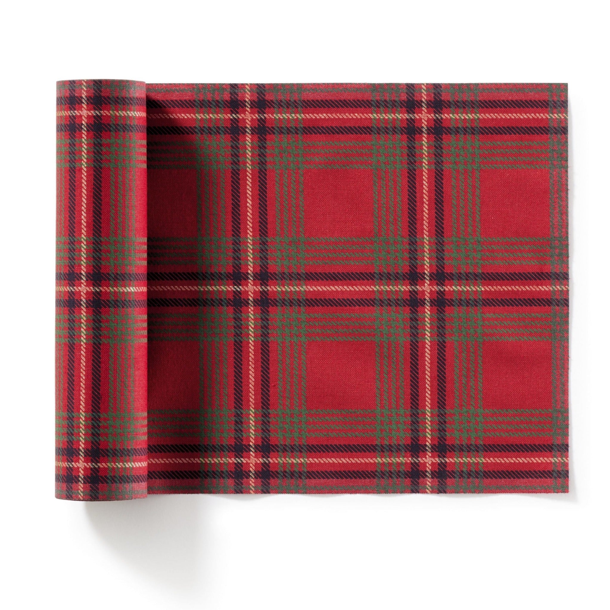 Red Tartan 2022 Cotton Luncheon Napkins 12 Units #AL My Drap 