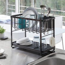 Load image into Gallery viewer, Two-Tier Dish Rack - Steel KITCHEN STORAGE &amp; ORGANIZATION Yamazaki Home 
