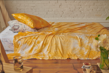 Load image into Gallery viewer, Silk Sheet in Marigold blanket Upstate 
