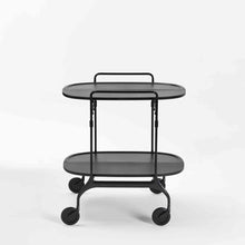 Load image into Gallery viewer, Gastone Folding Trolley Table BAR CARTS Kartell Matte Black 
