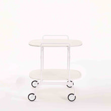 Load image into Gallery viewer, Gastone Folding Trolley Table BAR CARTS Kartell Matte White 
