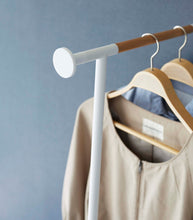 Load image into Gallery viewer, Leaning Clothes Hanger (64&quot; H) - Steel + Wood Coat Rack Yamazaki Home 
