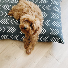Load image into Gallery viewer, The Foggy Dog Modern Mud Cloth Black Dog Bed Dog bed The Foggy Dog 

