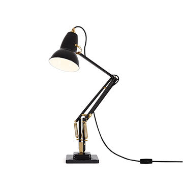 Original 1227 Brass Desk Lamp TABLE & DESK LAMPS Anglepoise Jet Black 