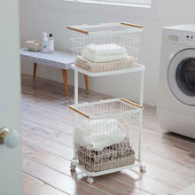 Load image into Gallery viewer, Rolling Laundry Cart Laundry Yamazaki Home 
