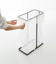 Load image into Gallery viewer, Lidded Garbage Bag Holder - Steel Trash Can Yamazaki Home 
