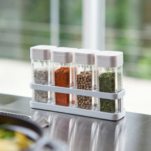 Load image into Gallery viewer, Spice Rack with 4 Shakers - 4-Shakers FOOD STORAGE Yamazaki Home 
