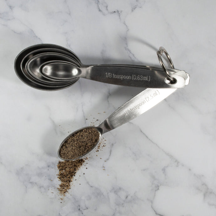 7pc Oval Measuring Spoons Set MIXING & MEASURING Kitchen Basics 
