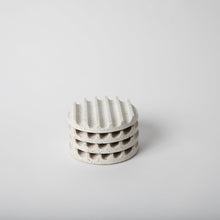 Load image into Gallery viewer, White Terrazzo Coaster Set Concrete (Terrazzo) Pretti.Cool 
